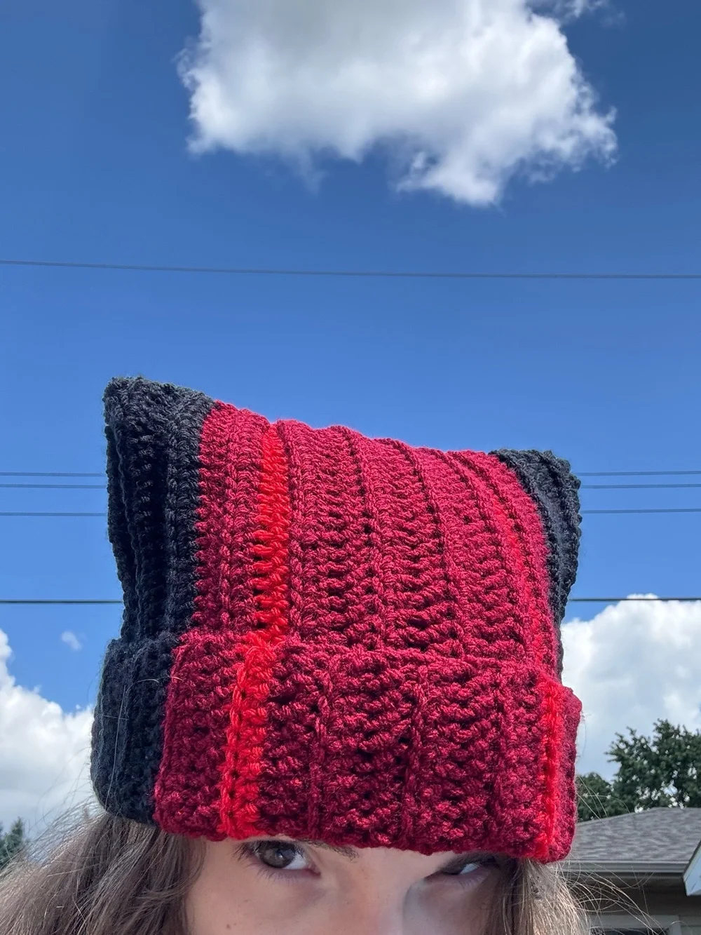 Handmade Crochet Twenty One Pilots Clancy Cat Beanie